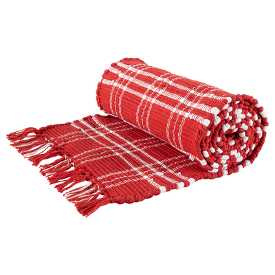 Camino de Mesa De Cuadros Rojos