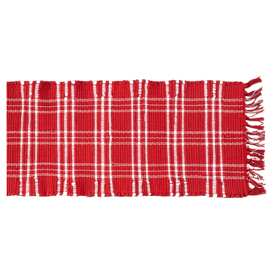 Camino de Mesa De Cuadros Rojos