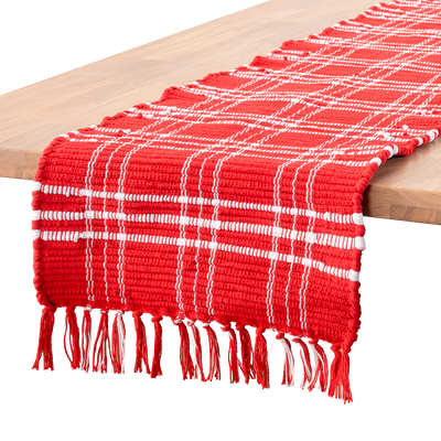 Camino de Mesa De Cuadros Rojos