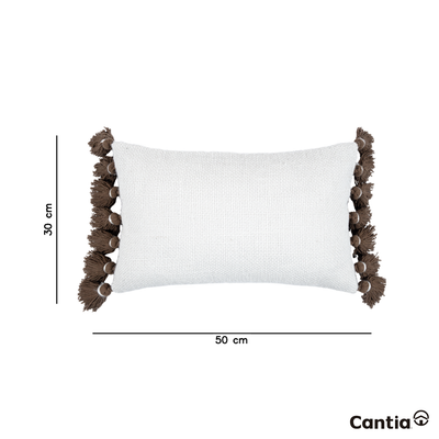 Funda De Cojín Rectangular Maple Pompones