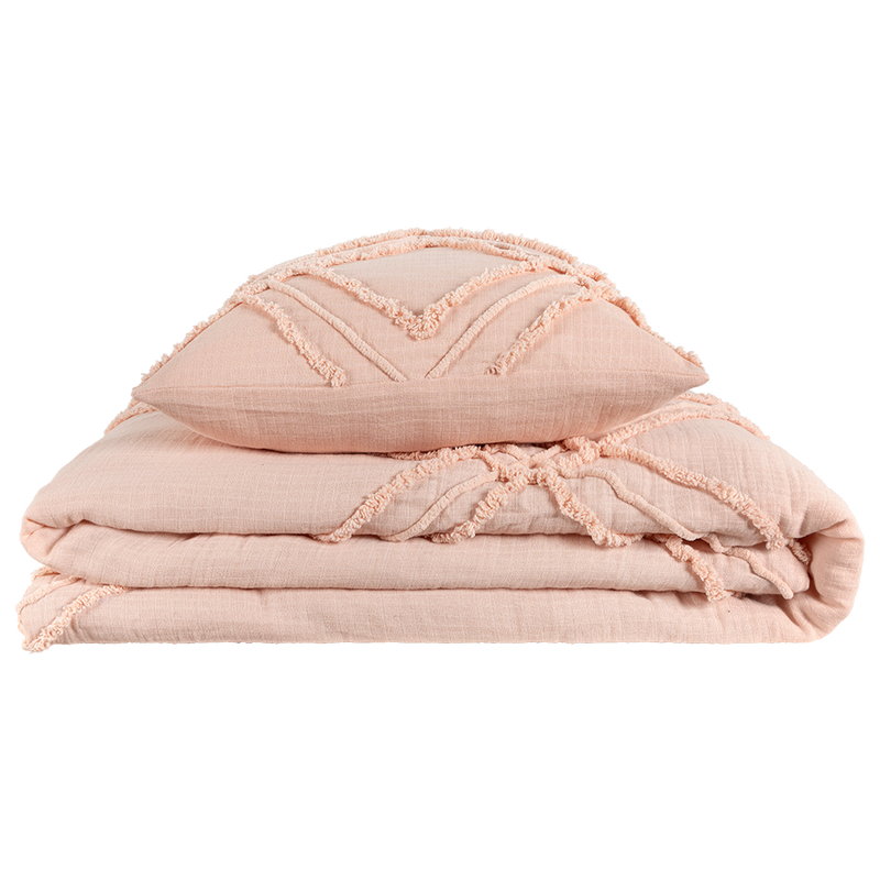 Juego De Edredon Pink Clay