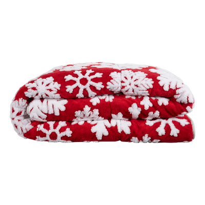 Cobertor Siberia Red Snowflake