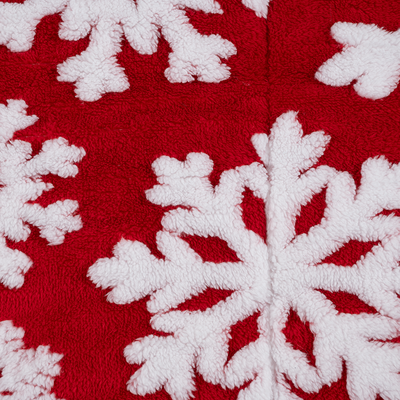 Cobertor Siberia Red Snowflake
