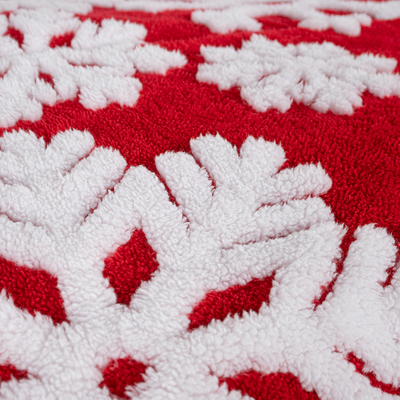 Cobertor Siberia Red Snowflake
