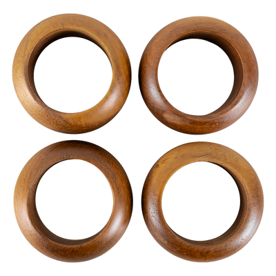 Juego de 4 anillos para servilleta Acacia