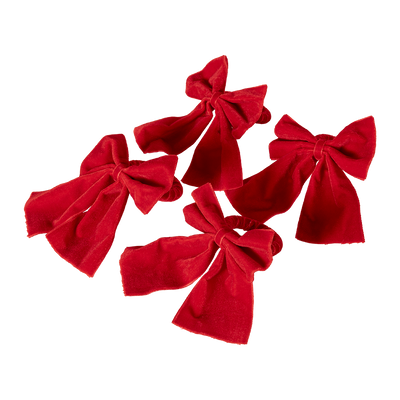 Jgo 4 Anillos Servilleta Holly Bows