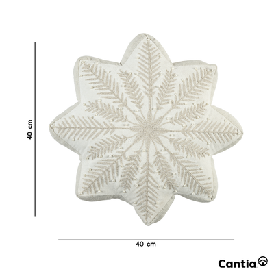 Cojín Decorativo Snowflake