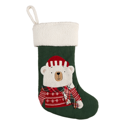 Bota Navideña Decorativa Oso Polar