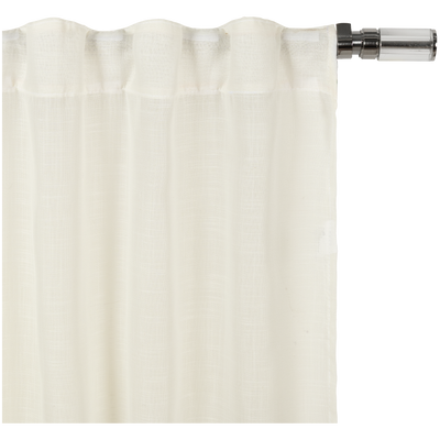 Juego de cortinas traslúcidas largas Ivory