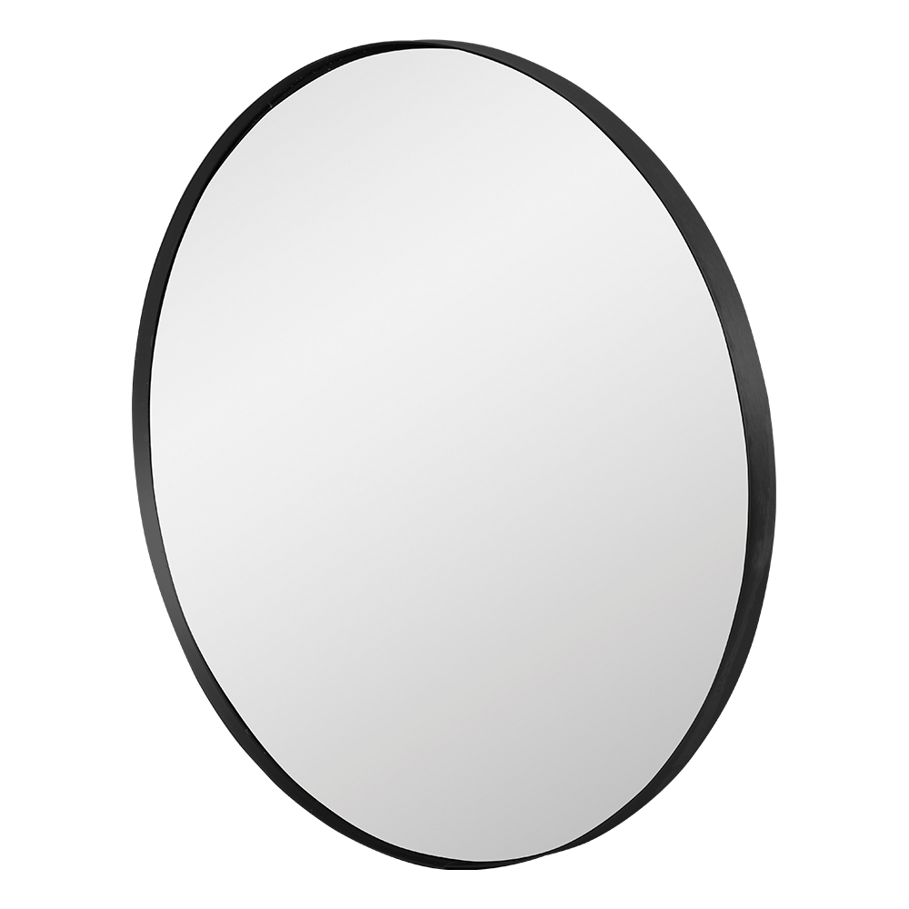 Espejo circular marco negro 70 cm