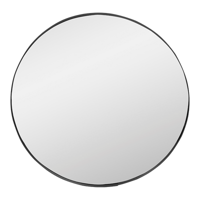 Espejo circular marco negro 70 cm