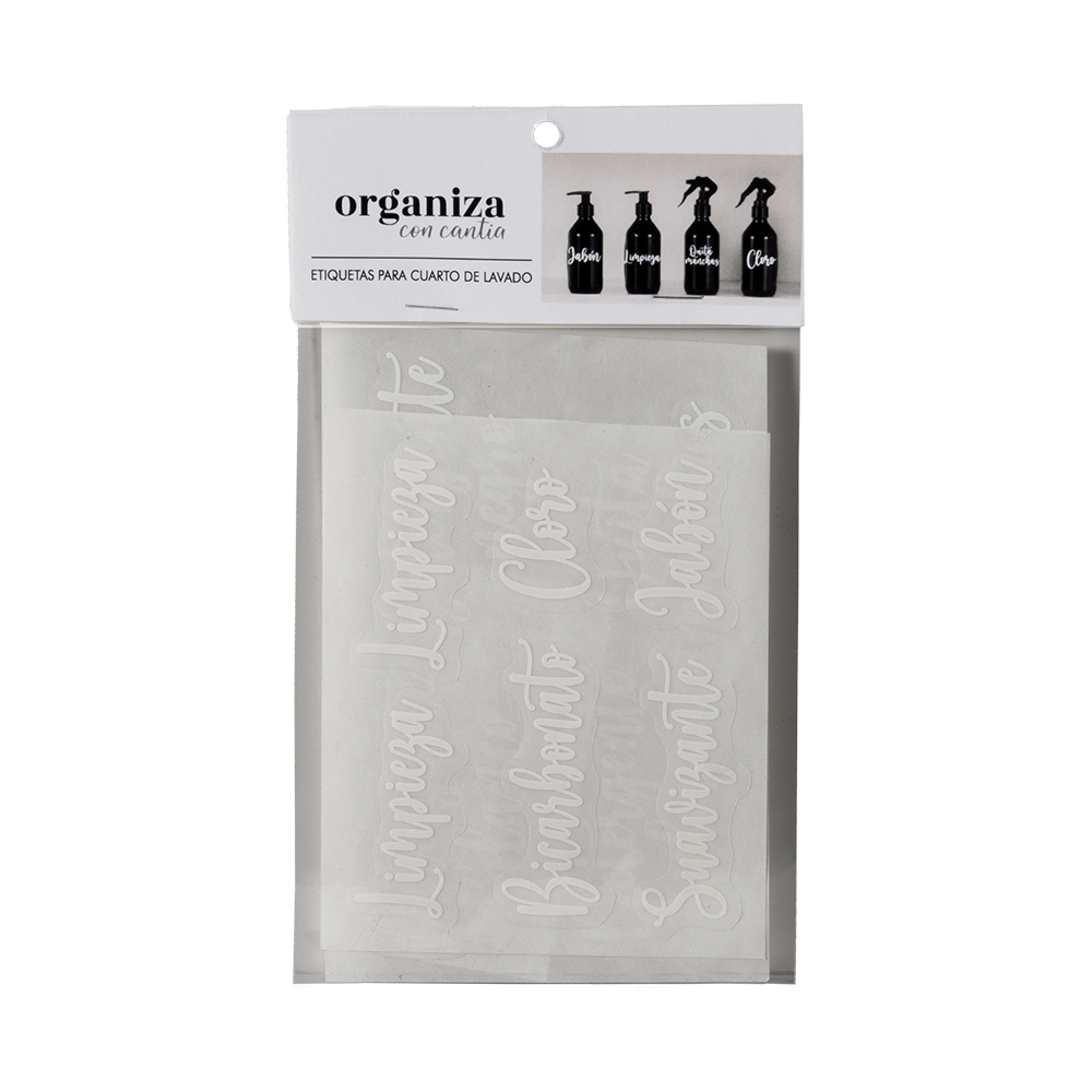 Etiquetas de cuarto de lavado