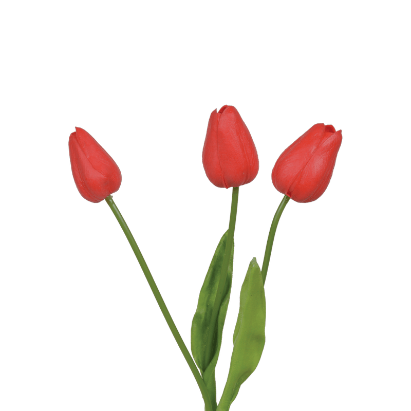 3 tulipanes artificiales