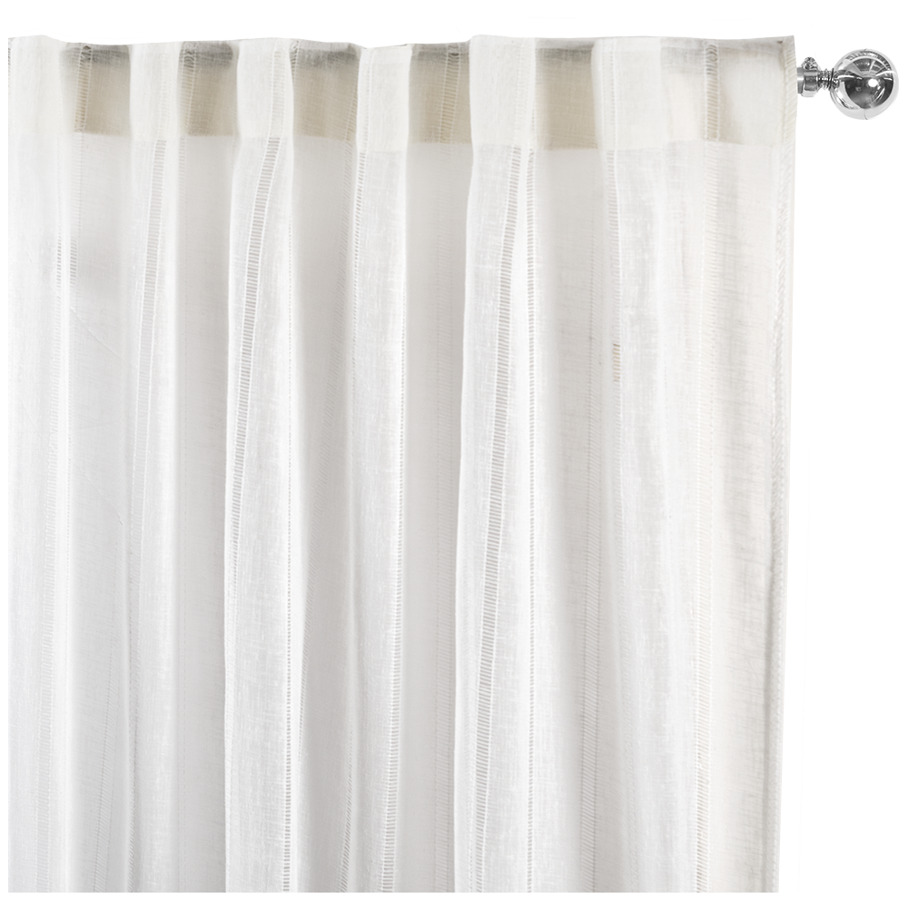 Juego cortinas traslúcidas Jacquard