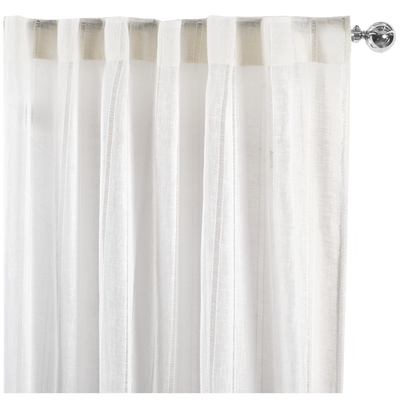 Juego cortinas traslúcidas Jacquard