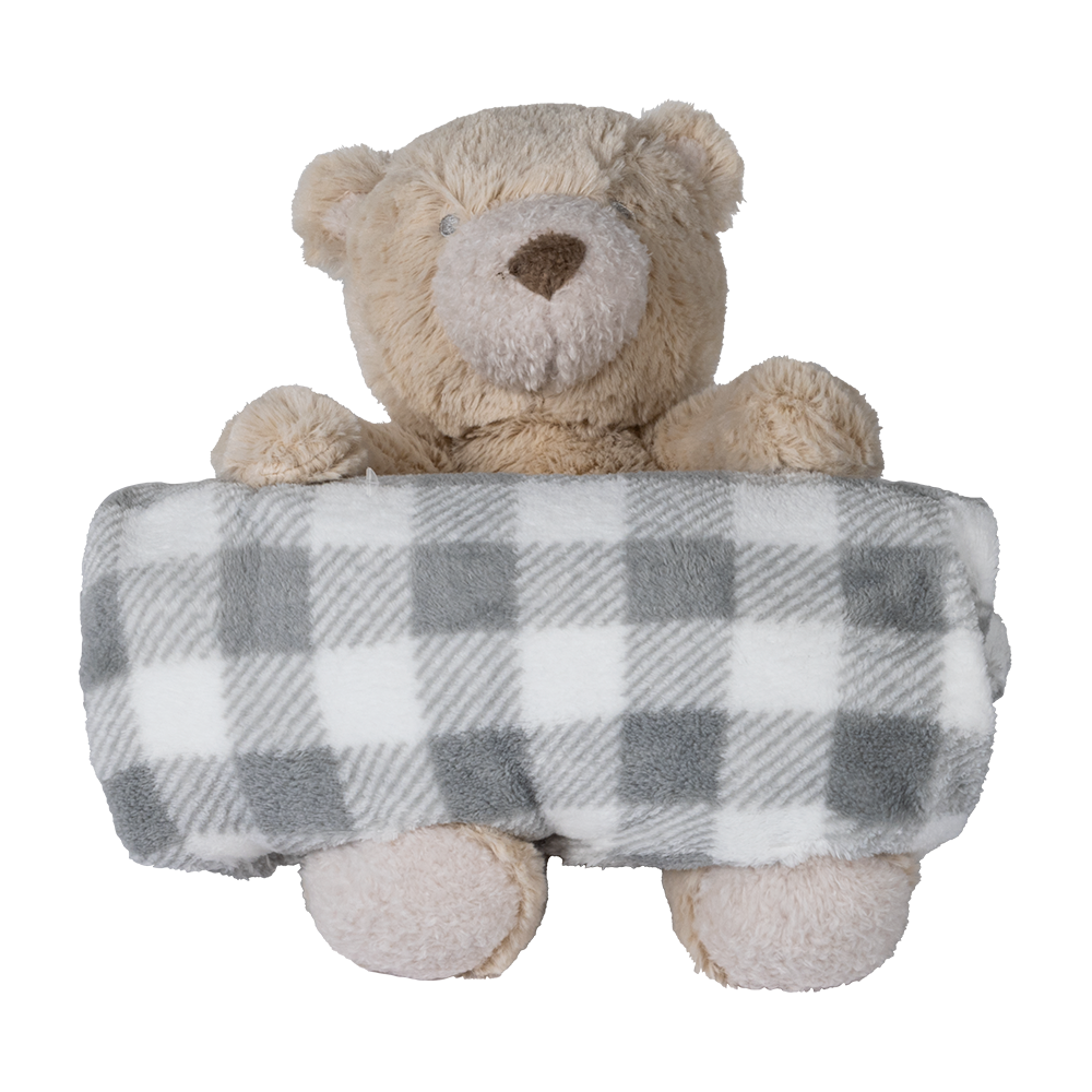 Frazada y Peluche Oso Teddy